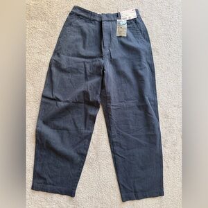 Uniqlo Navy Pinstripe Chinos